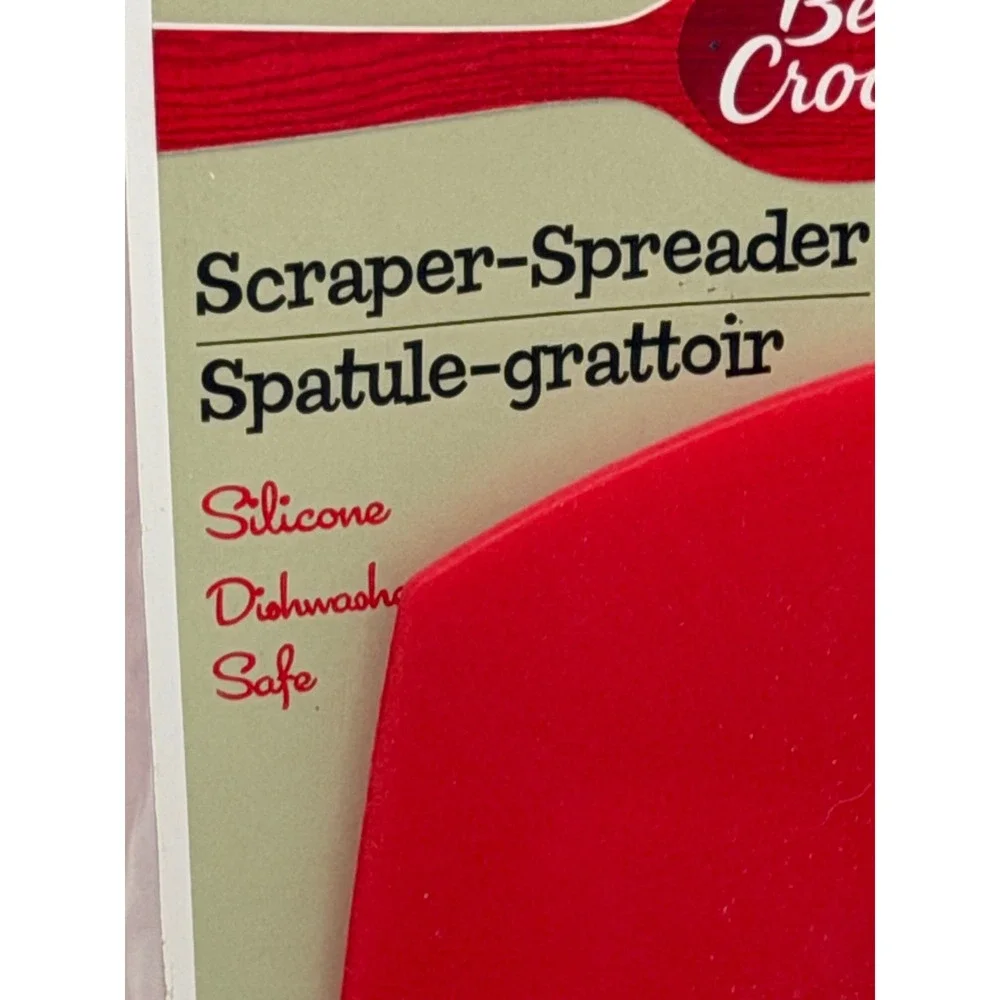 Betty Crocker Red Silicone Scraper-Spreader Spatula Essentials Dishwasher Safe